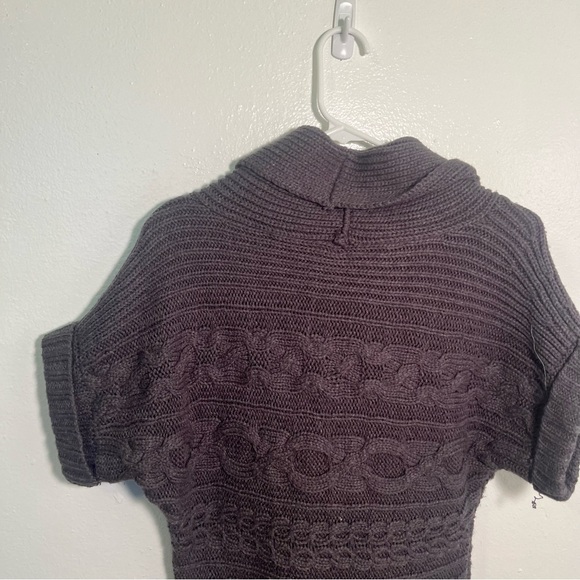 Nine West Jeans Turtleneck Sweater Dark Gray Cableknit S - Picture 6 of 9